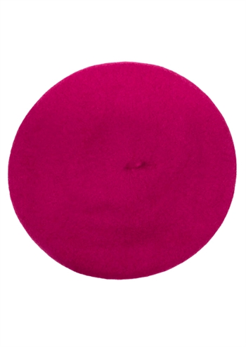 elegant bordeaux - cherise - plumfarvet baret i 100% merino uld fra MARGOT.beret fra MARGOT